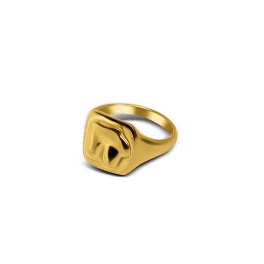 Liquid gold ring